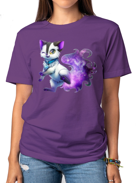 Shirt - Purple - Winking Kitty image