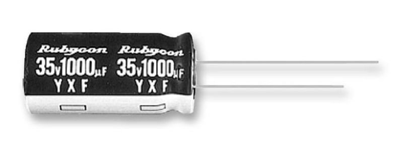 Rubycon (35YXF2200MEFC16X31.5) Electrolytic Capacitor, Miniature, 2200 µF