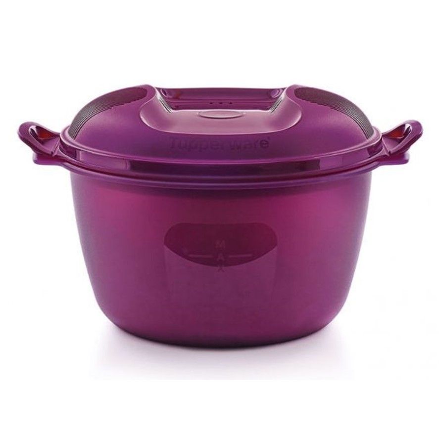 Tupperware Microwave Rice Cooker Purple - Large 3L/12 cup