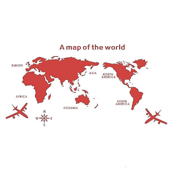 3D Acrylic DIY World Map Wall Stickers For Home Decorative