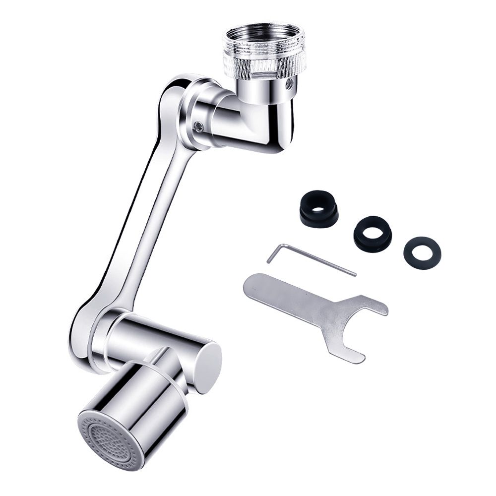 Chenshia Universal 1080 Swivel Faucet Extender Sink Water Extension - Brass