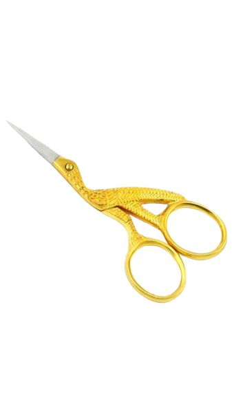 Professional Nail and Beauty Scissors Stork Gold/Silver