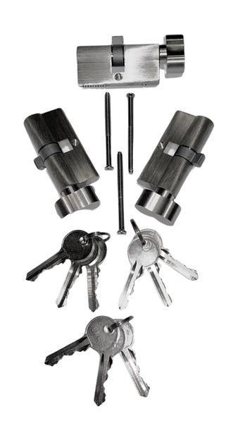 Knob Thumb-Turn Lock Cylinder With Keys Combo 3