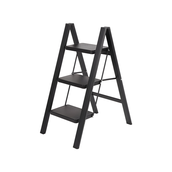 3-Step Foldable Ladder with Anti-Slip Foot for Secure Use