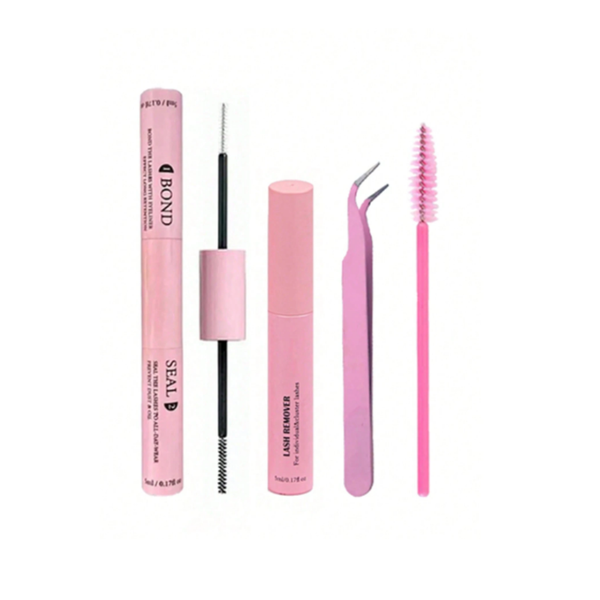 Lash Application Kit - Lash Bond, Remover, Tweezers &amp; Spoolie