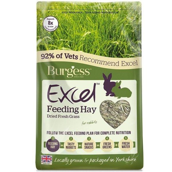 Burgess Excel Fresh Forage Timothy Feeding Hay 1kg