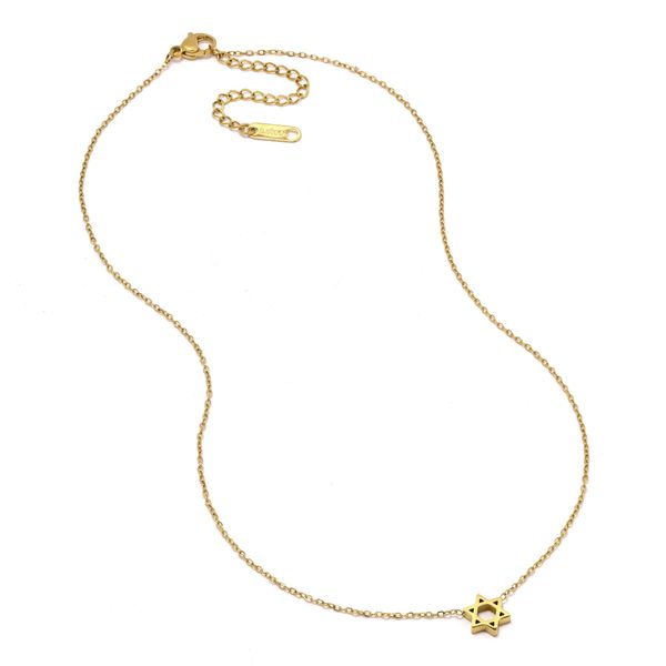 Steel My Heart - Waterproof Stainless Steel Star of David Necklace