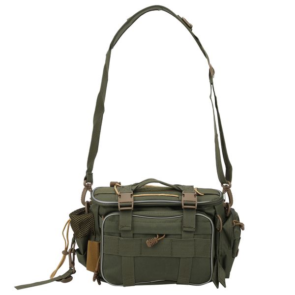 Army Green Waterproof Composite Fishing Tool Bag