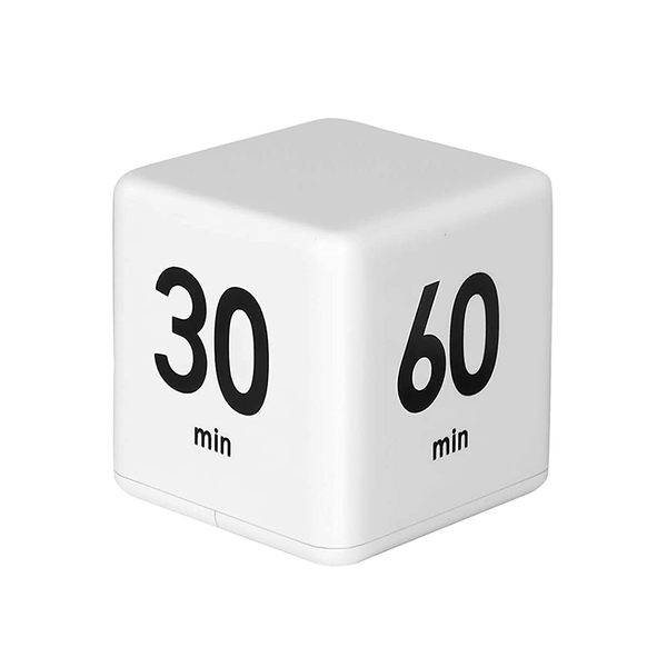 Cube Timer for Kitchen Exercise and Time Management 15, 20, 30, 60 Minutes
