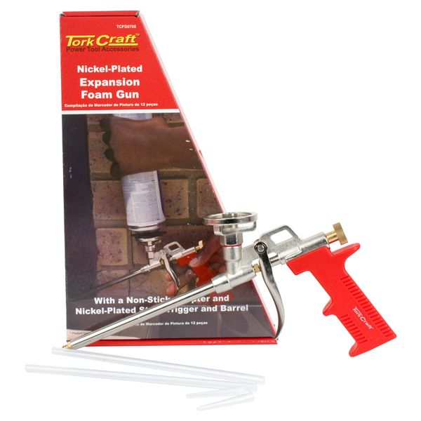 Tork Craft - Polyurethane Foam Gun Nickel Plated - 2 Pack