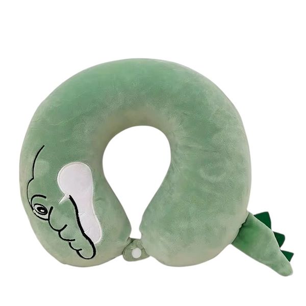 Dinosaur Travel Pillow-Green- 30 x 26 x 9cm