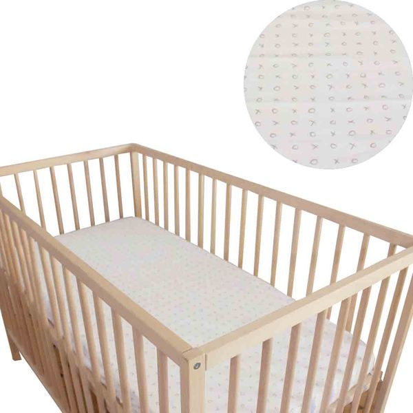 Xoxobaby – Cot Fitted Sheet – Xo Grey