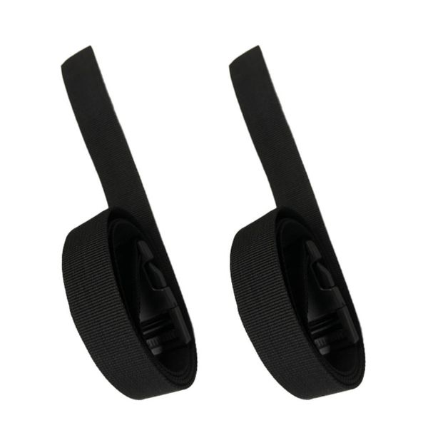 1 Pair 1m 25mm Golf Trolley Webbing Straps with Quick Release Buckle black