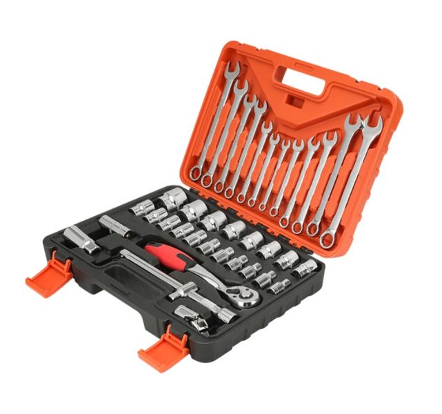 37 Piece Ratchet Socket Spanner Set