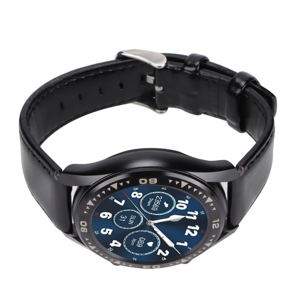 G1 Leather Smart Watch Black