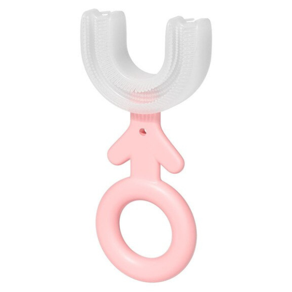 Children's U-shape Toothbrush - Pink