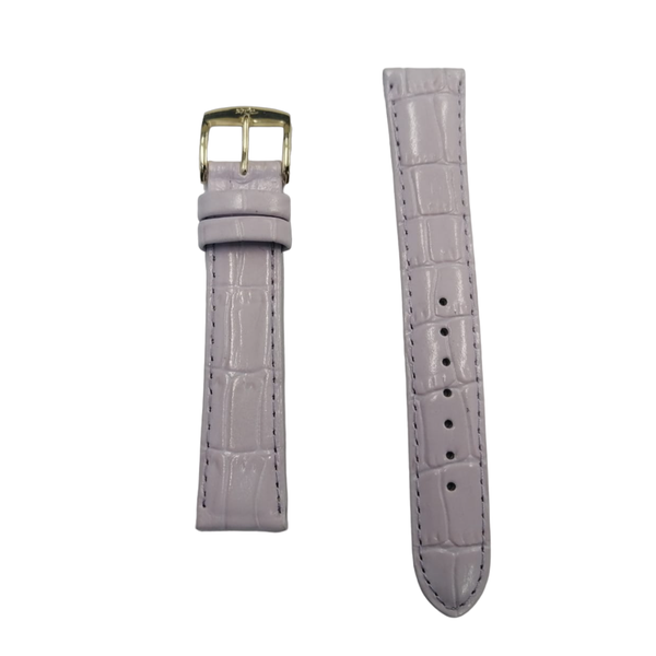 Purple Croco Grain Watch Strap - 18mm