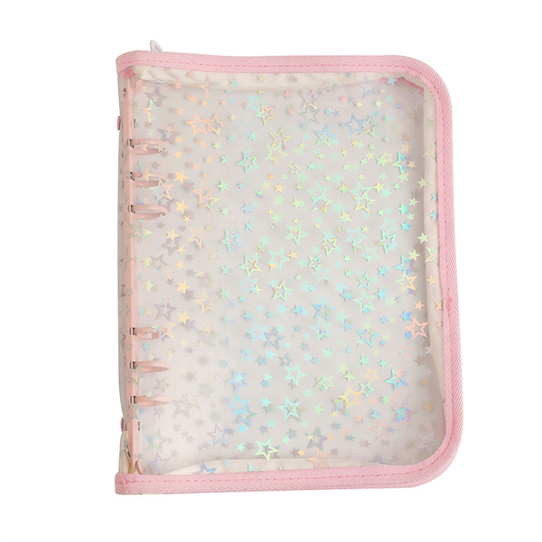 A5 Budget Binder Cover with Zipper, Binder Planner, Pink