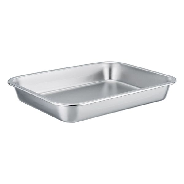 Regent Rectangular Roasting Dish Stainless Steel, (315x215x45mm)