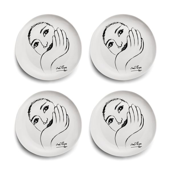 Carrol Boyes Dinner Plate Set of 4 - Face Facts