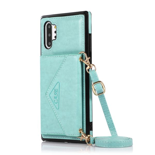 Crossbody Strap Anti Drop Wallet Case Compatible With Samsung Note20 Ultra