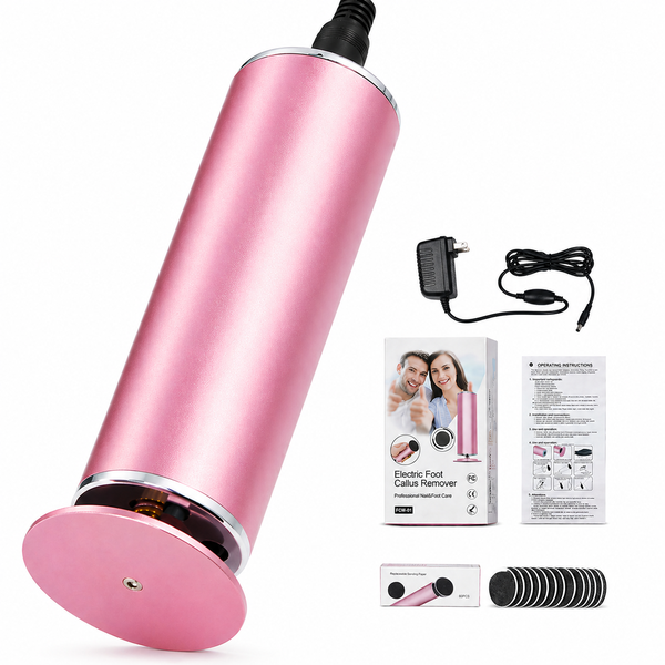 Electric Foot Callus Remover 800RPM Pedicure Kit with 60 Pads