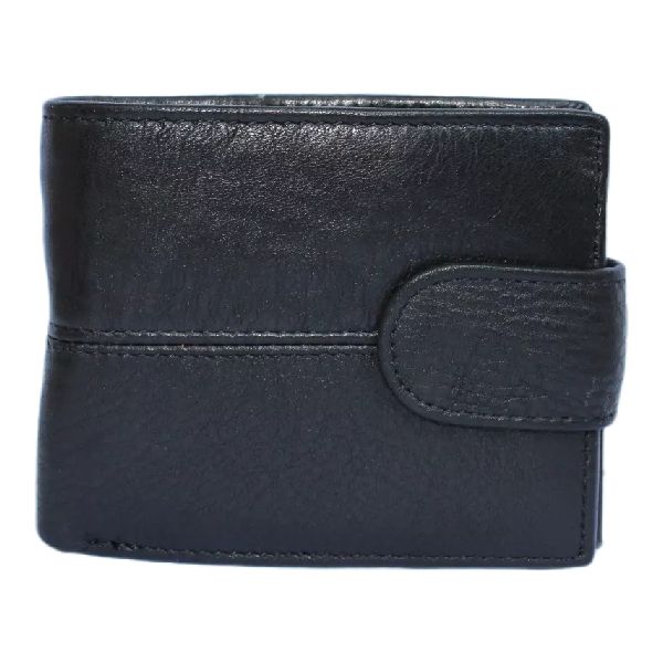 Men's Genuine Leather Bifold Wallet for 11 Cards