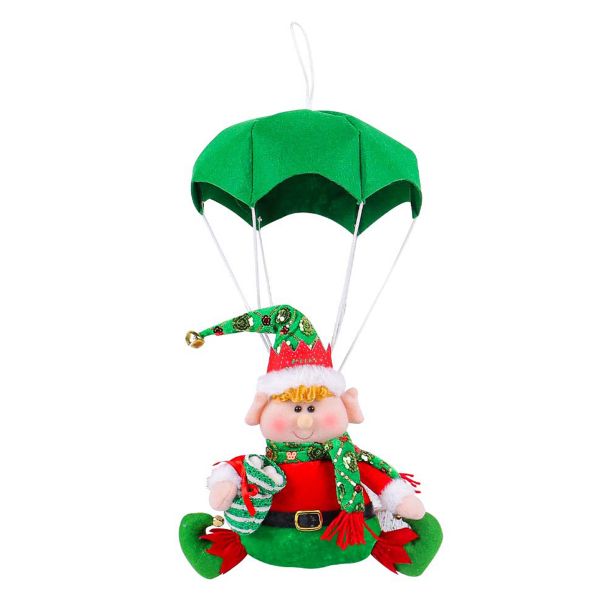 Parachute Elf Christmas Hanging Decoration