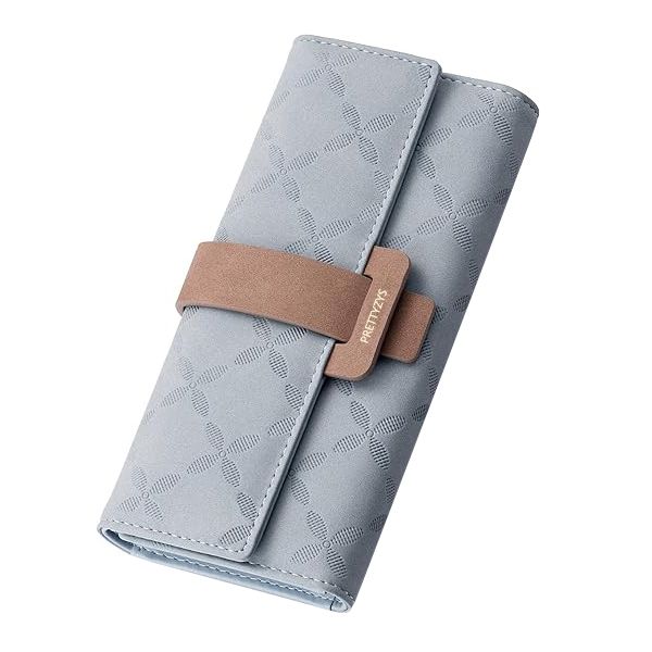 Leather Three-Fold Card Holder Wallet for Women,Multiple compartments