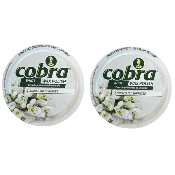 Cobra White Wax Polish 350ml - Pack of 2