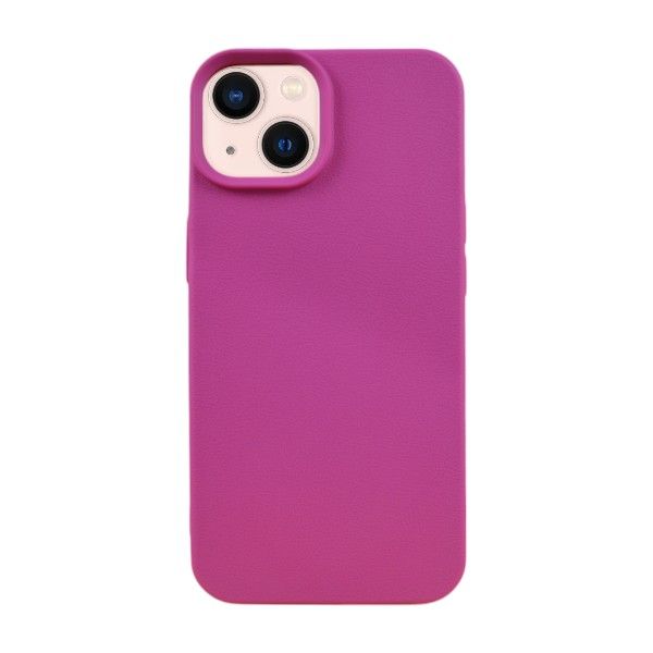 PU Leather Texture Phone Case Compatible With iPhone 13 - Pink