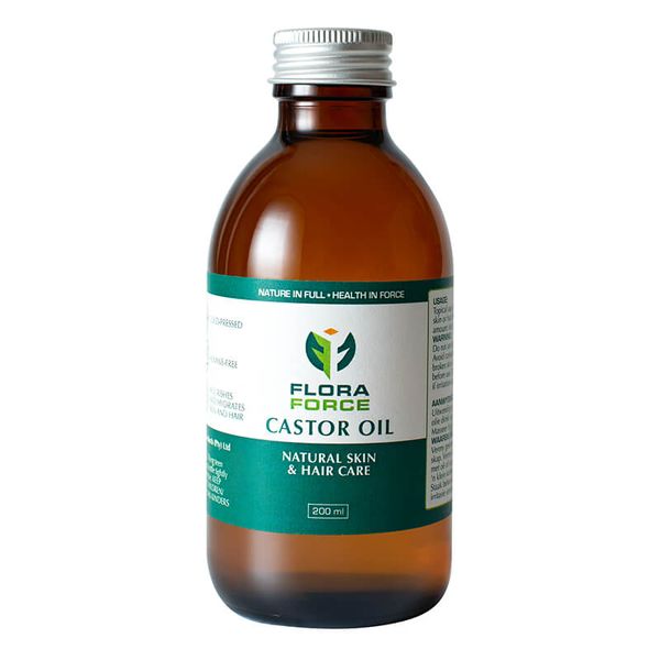 Flora Force Castor Oil - For Healthy Hear And Moisturised Skin - 200ml