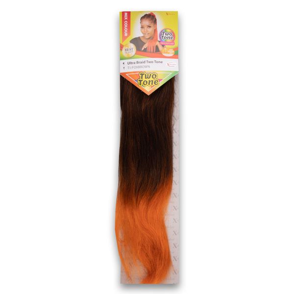 X-Pression - Ultra Braid - Two Tone Colour #1/Foxbrown - 4 packs