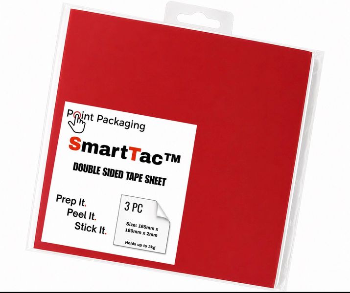 SmartTac Heavy Duty 2mm Double Sided Foam Mounting Tape Blocks 3PC