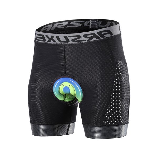Men's Bike Cycling Underwear Shorts Gel Padded with Anti-Slip Leg Grips