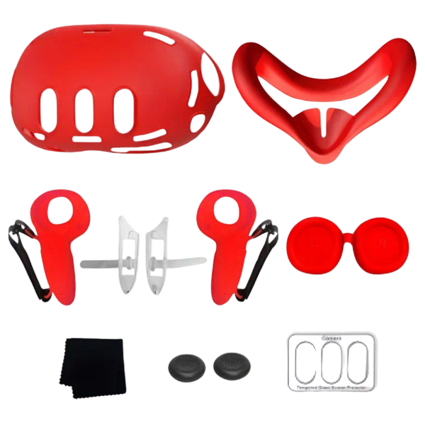 Silicone Protective Cover Set (2025) Compatible with Meta Quest 3