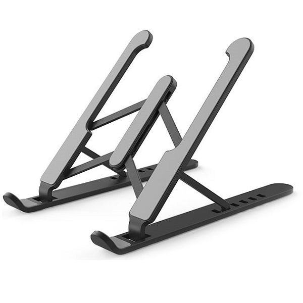 Portable Notebook Stand - Adjustable Notebook &amp; Tablet Stand - Black