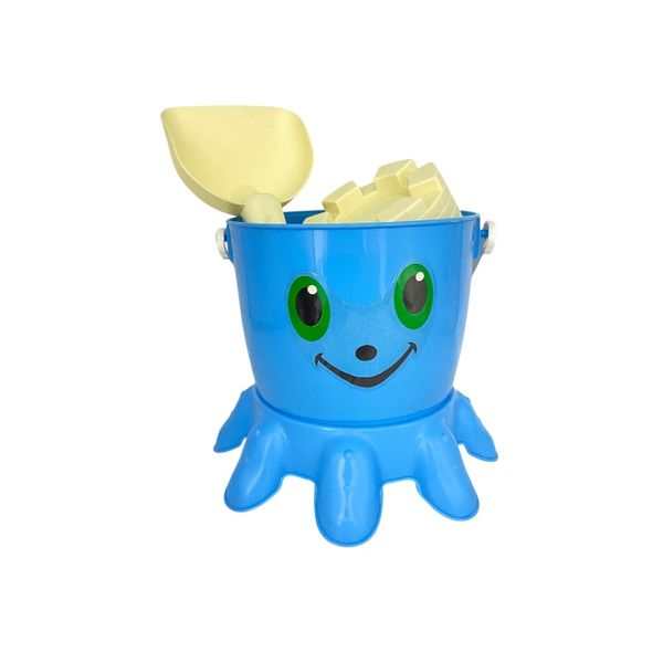 Kids Beach Sand Bucket Playset with Moulds and Shovel