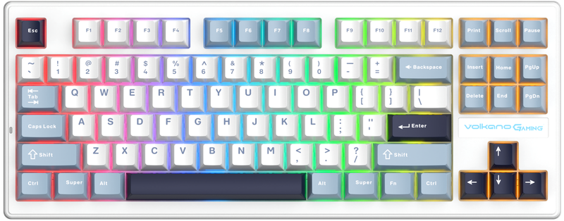 Volkano Gaming Obsidian X1 TKL Tri-Mode Wireless Mechanical Keyboard