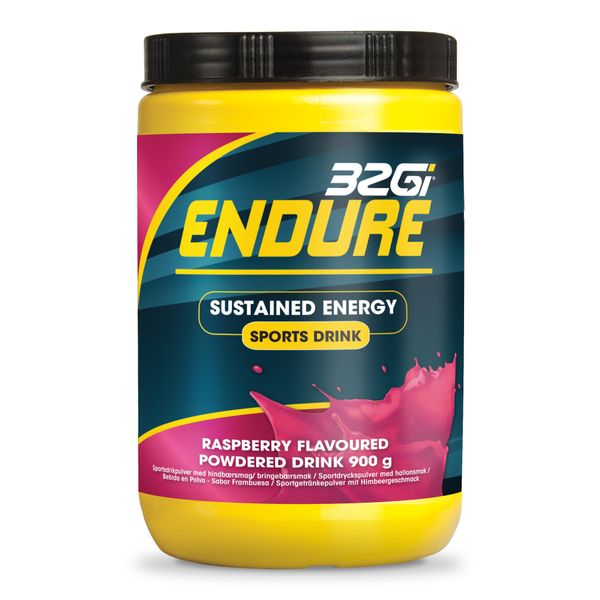 Endure - Sports Drink - Sustained Energy - Raspberry - 900g