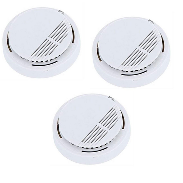 Set of 3 Household Smoke Detectors