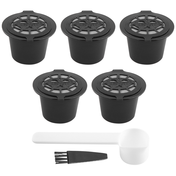 5 Reusable Nespresso Capsules Refillable Coffee Capsule Filter