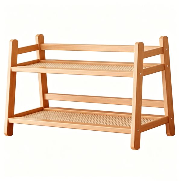 2 Tier Coffee Station Organiser Rack Cup Display Shelf Countertop Tea Stand