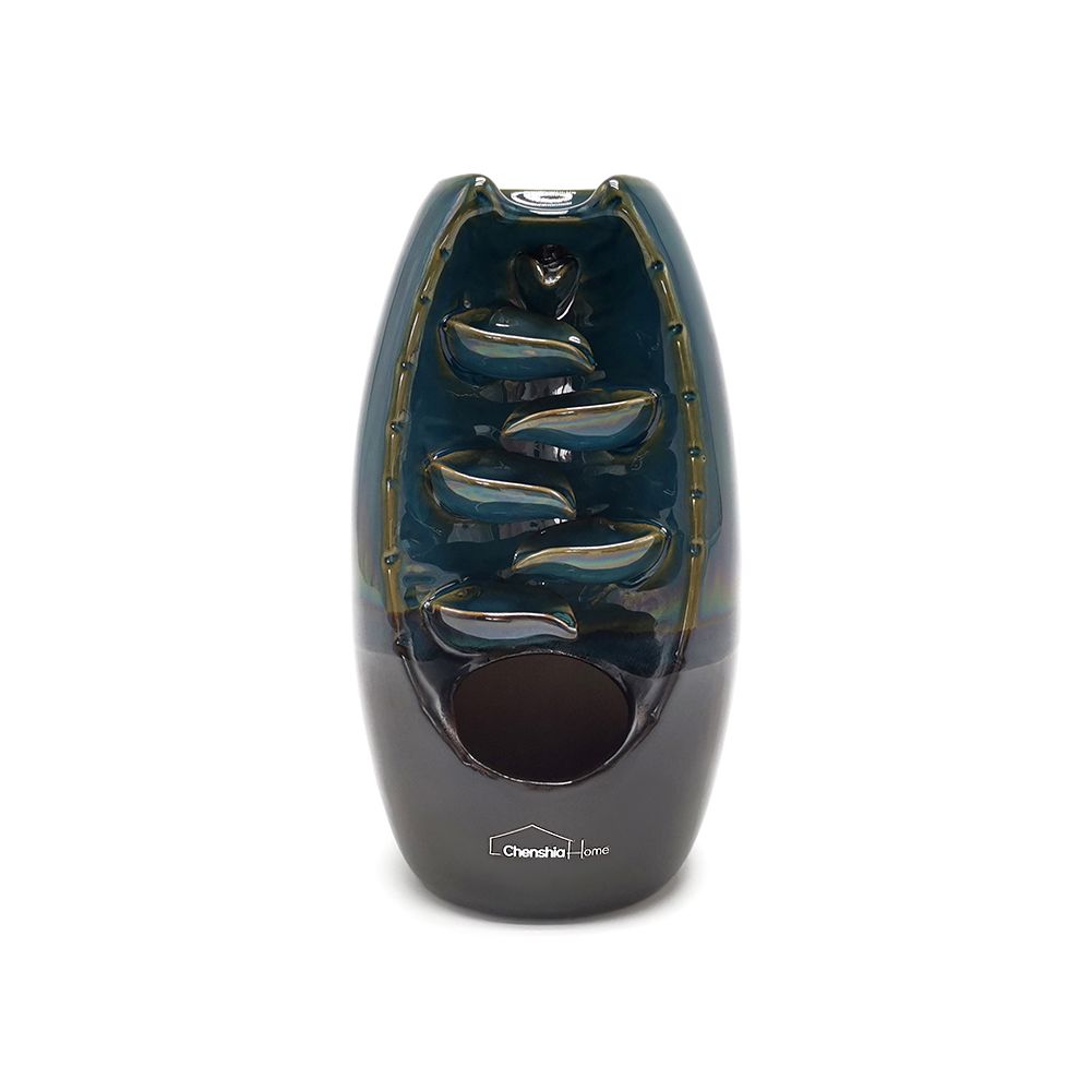 Waterfall Reverse Flow Incense Burner Ornament with 10 Piece Incense