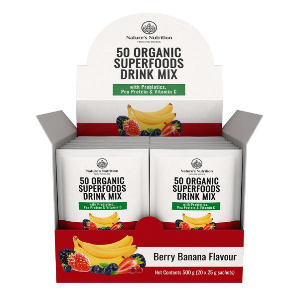 Nature's Nutrition Berry Banana Superfoods Drink Mix Sachets