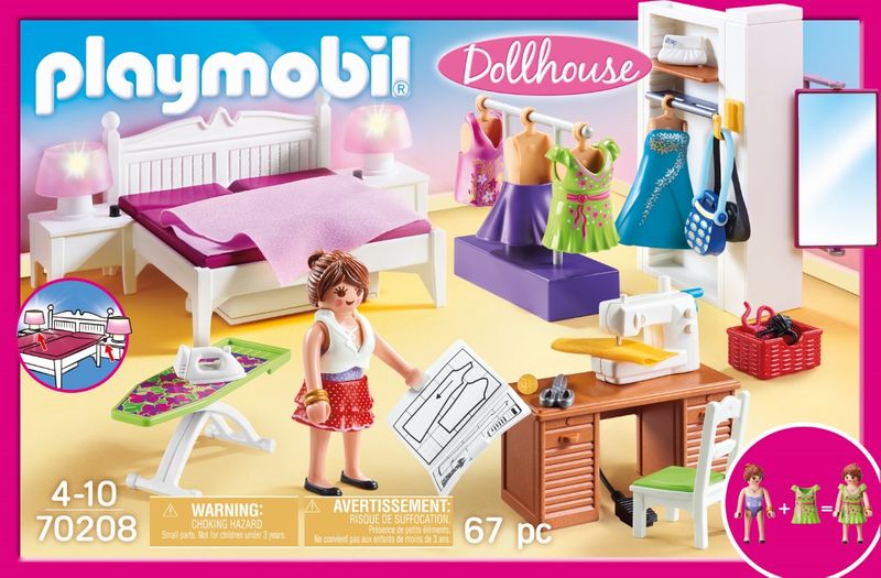 Playmobil Bedroom with Sewing Corner