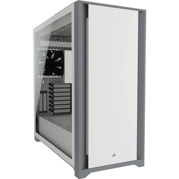 Corsair 5000D tempered glass mid-tower ATX PC case — white