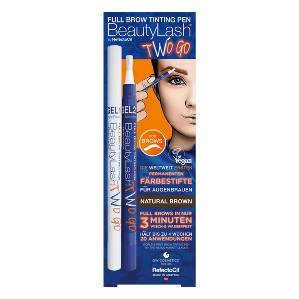 BeautyLash By RefectoCil Two Go Full Brow Tinting Pen - Natural Brown