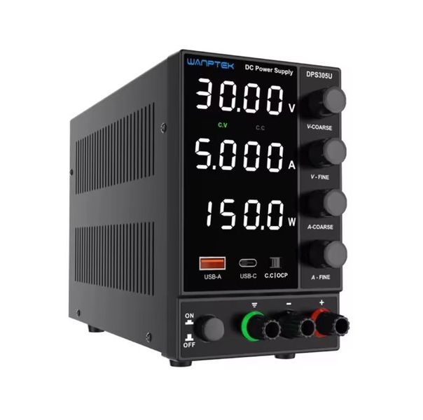 30V/5A (150W) Regulated Adjustable DC Bench Power Supply - Wanptek DPS305U
