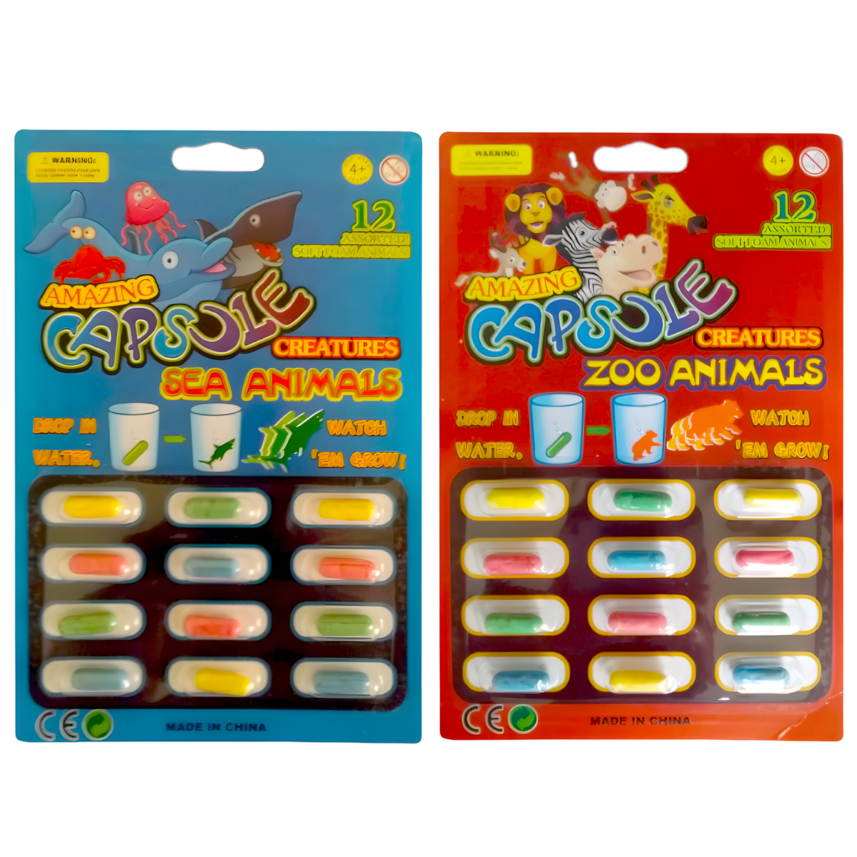 2 Packs of 12 Kids Capsule Growing Sponges Sea Animals + Zoo Animals Shop Today. Get it